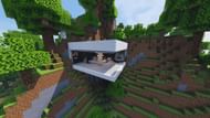 This build can fit nicely in a hill or mountain setting (Image via Random Steve Guy/YouTube)